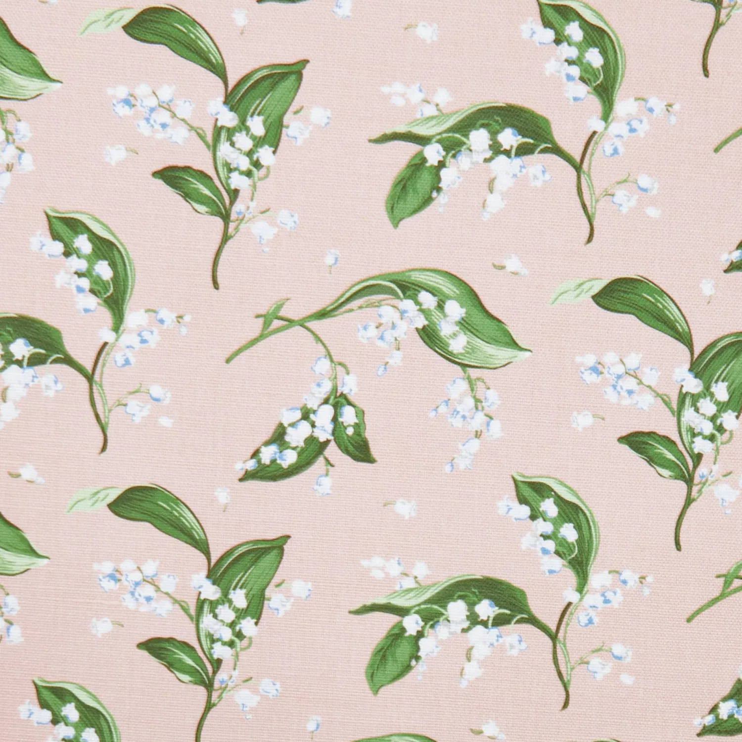 Mrs. Alice Pink Lily of the Valley Fabric< Serena Fresson Fabrics