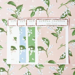 Mrs. Alice Pink Lily of the Valley Fabric< Serena Fresson Fabrics