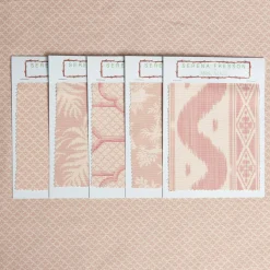 Mrs. Alice Pink Lotus Flower Fabric< Serena Fresson Fabrics