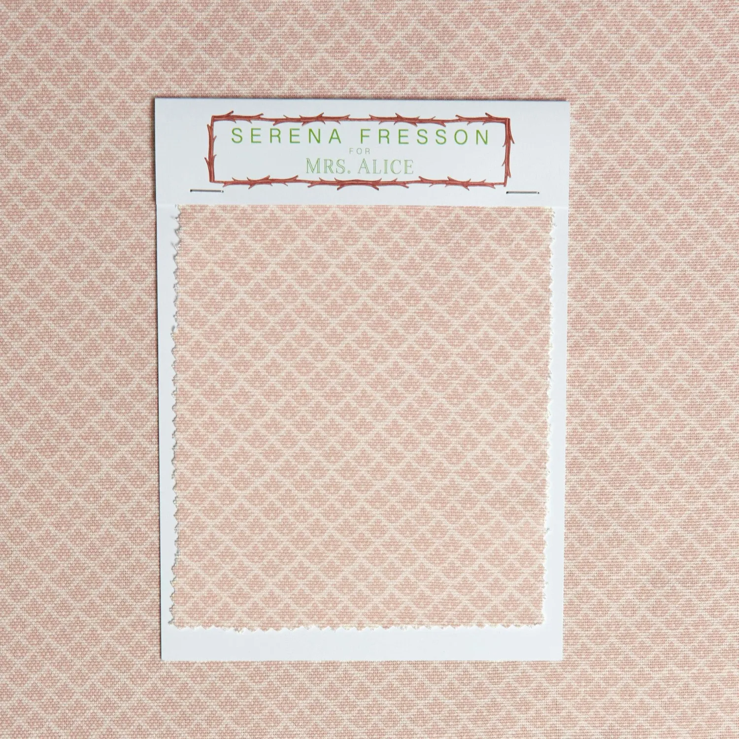 Mrs. Alice Pink Lotus Flower Fabric< Serena Fresson Fabrics