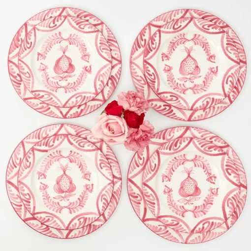 Mrs. Alice Pink Melograno Dinner & Starter Plates (Set of 8)< Crockery Sets