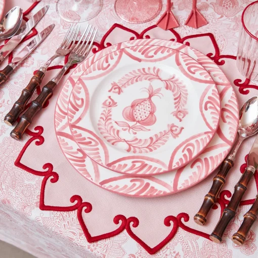 Mrs. Alice Pink Melograno Dinner & Starter Plates (Set of 8)< Crockery Sets