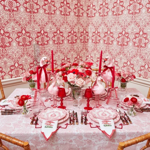 Mrs. Alice Pink Melograno Dinner & Starter Plates (Set of 8)< Crockery Sets
