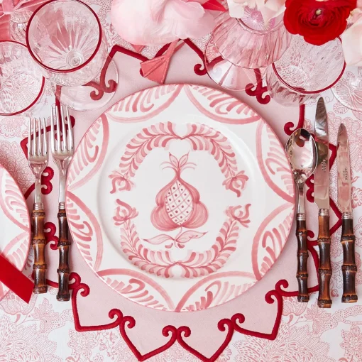 Mrs. Alice Pink Melograno Dinner Plates (Set of 4)< Dinner Plates | Crockery Sets