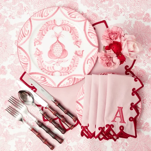 Mrs. Alice Pink Melograno Dinner Plates (Set of 4)< Dinner Plates | Crockery Sets