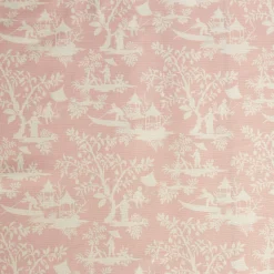Mrs. Alice Pink Pagoda Garden Fabric< Serena Fresson Fabrics