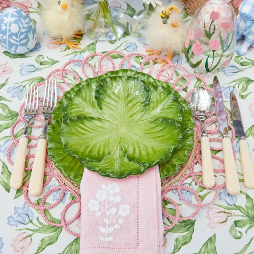 Mrs. Alice Pink Pia Woven Placemats (Set of 4)< Placemats
