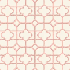 Mrs. Alice Pink Shaded Bamboo Wallpaper< Serena Fresson Wallpapers