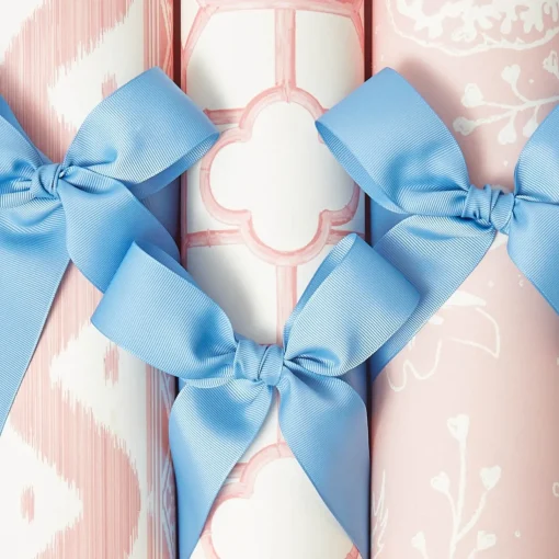 Mrs. Alice Pink Shaded Bamboo Wallpaper< Serena Fresson Wallpapers