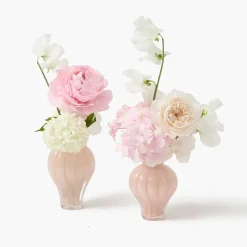 Mrs. Alice Pink Swirl Bud Vases (Set of 2)< Vases | Vases & Planters