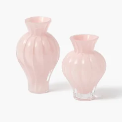 Mrs. Alice Pink Swirl Bud Vases (Set of 2)< Vases | Vases & Planters