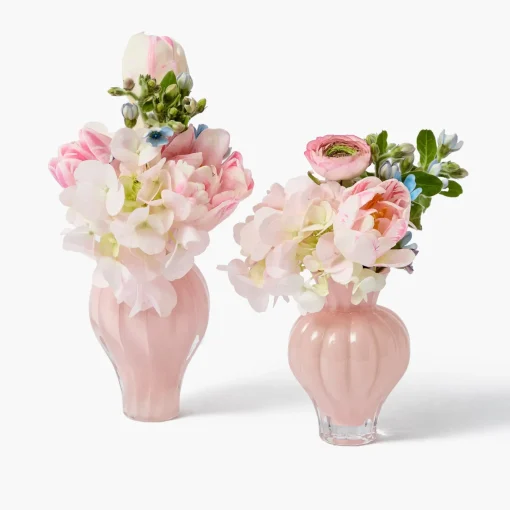 Mrs. Alice Pink Swirl Bud Vases (Set of 2)< Vases | Vases & Planters