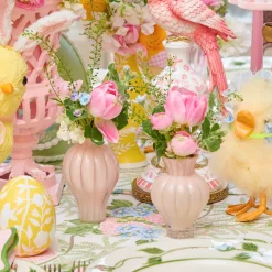 Mrs. Alice Pink Swirl Bud Vases (Set of 2)< Vases | Vases & Planters