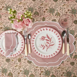 Mrs. Alice Pink Tulip Water Glasses (Set of 4)< Glasses