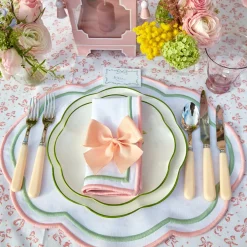 Mrs. Alice Pink Tulip Water Glasses (Set of 4)< Glasses