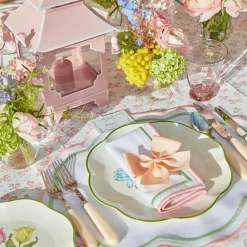 Mrs. Alice Pink Tulip Water Glasses (Set of 4)< Glasses
