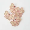 Mrs. Alice Pink Wicker Napkin Bow (Set of 4)< Napkin Rings & Bows
