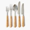 Mrs. Alice Plaited Rattan Cutlery (5 Piece)< Cutlery Sets