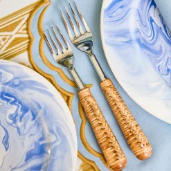 Mrs. Alice Plaited Rattan Cutlery (5 Piece)< Cutlery Sets