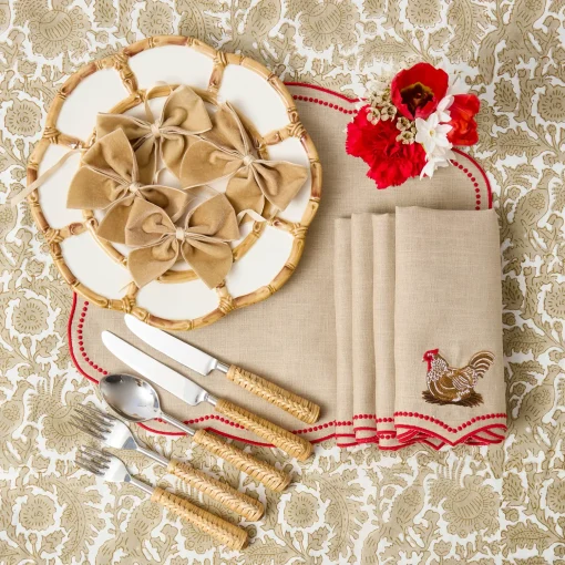 Mrs. Alice Plaited Rattan Cutlery (5 Piece)< Cutlery Sets