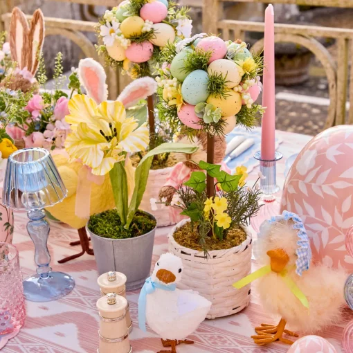 Mrs. Alice Potted Easter Egg Tree (Pair)< Spring Decorations
