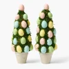 Mrs. Alice Potted Pastel Easter Egg Tree (Pair)< Spring Decorations