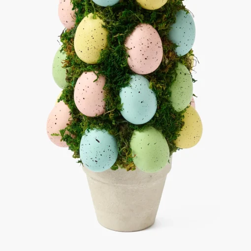 Mrs. Alice Potted Pastel Easter Egg Tree (Pair)< Spring Decorations