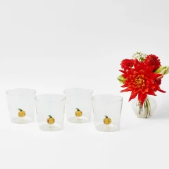 Mrs. Alice Pumpkin Glasses (Set of 4)< Glasses