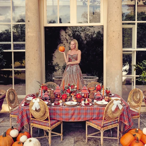 Mrs. Alice Pumpkin Glasses (Set of 4)< Glasses