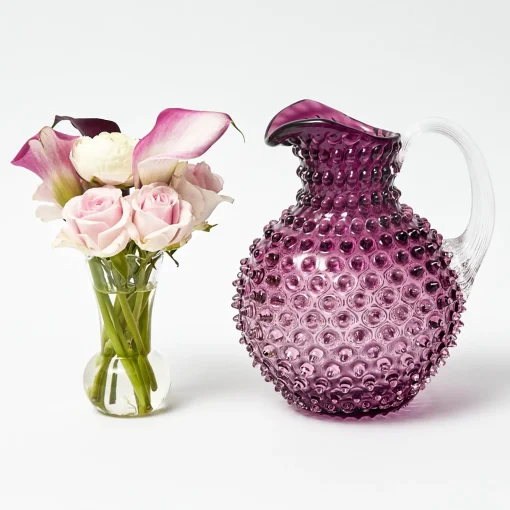 Mrs. Alice Purple Hobnail Jug< Summer Glassware | Jugs