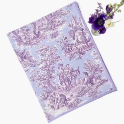 Mrs. Alice Purple Ottilie Toile Tablecloth< Tablecloths