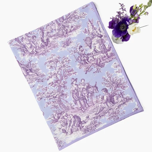 Mrs. Alice Purple Ottilie Toile Tablecloth< Tablecloths