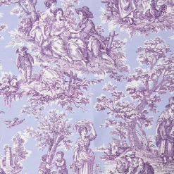 Mrs. Alice Purple Ottilie Toile Tablecloth< Tablecloths
