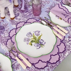 Mrs. Alice Purple Tulip Dinner Plate< Dinner Plates