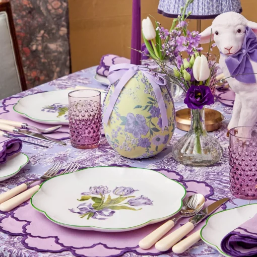 Mrs. Alice Purple Tulip Dinner Plate< Dinner Plates