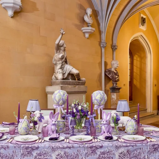 Mrs. Alice Purple Tulip Starter Plates (Set of 4)< Starter Plates | Crockery Sets