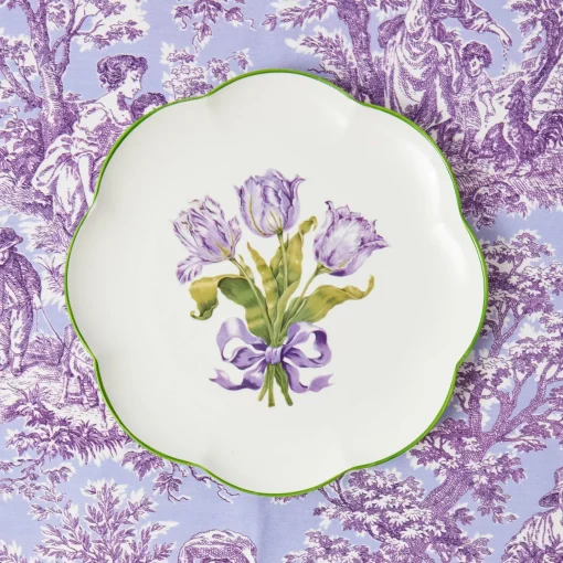 Mrs. Alice Purple Tulip Starter Plate< Starter Plates