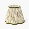 Mrs. Alice Putty & Green Ikat Lampshade (18cm)< Summer Lighting | Lampshades
