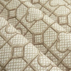 Mrs. Alice Putty Bamboo Trellis Fabric< Serena Fresson Fabrics
