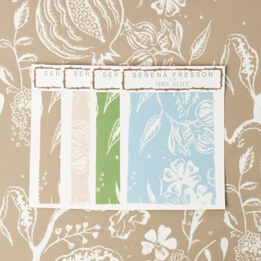 Mrs. Alice Putty Chelsea Square Fabric< Serena Fresson Fabrics