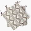 Mrs. Alice Putty Ikat Seat Pad Cushion< Cushions