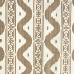 Mrs. Alice Putty Ikat Stripe Fabric< Serena Fresson Fabrics