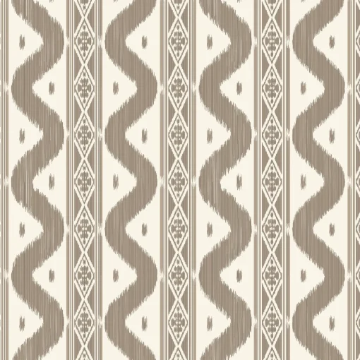 Mrs. Alice Putty Ikat Stripe Wallpaper< Serena Fresson Wallpapers