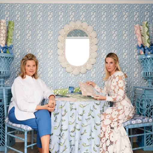 Mrs. Alice Putty Ikat Stripe Wallpaper< Serena Fresson Wallpapers
