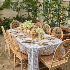 Mrs. Alice Putty Ikat Tablecloth< Tablecloths | For The Newlywed