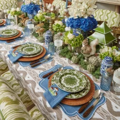 Mrs. Alice Putty Ikat Tablecloth< Tablecloths | For The Newlywed
