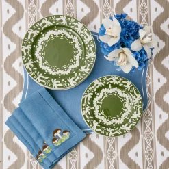 Mrs. Alice Putty Ikat Tablecloth< Tablecloths | For The Newlywed