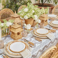 Mrs. Alice Putty Ikat Tablecloth< Tablecloths | For The Newlywed