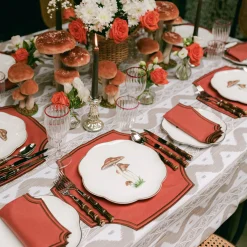 Mrs. Alice Putty Ikat Tablecloth< Tablecloths | For The Newlywed
