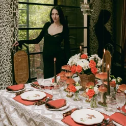 Mrs. Alice Putty Ikat Tablecloth< Tablecloths | For The Newlywed